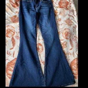 Buckle wide flare jeans size 25